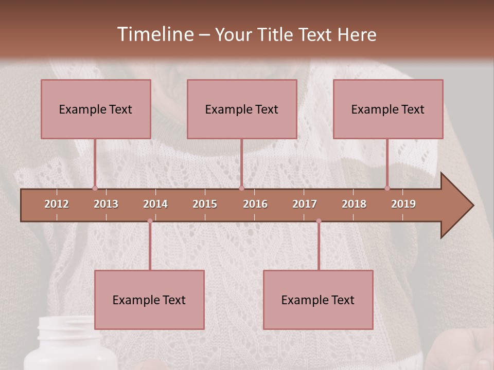 Senior Person Hair PowerPoint Template