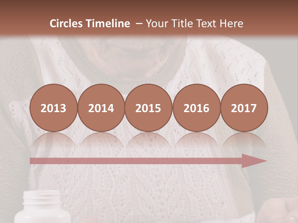 Senior Person Hair PowerPoint Template