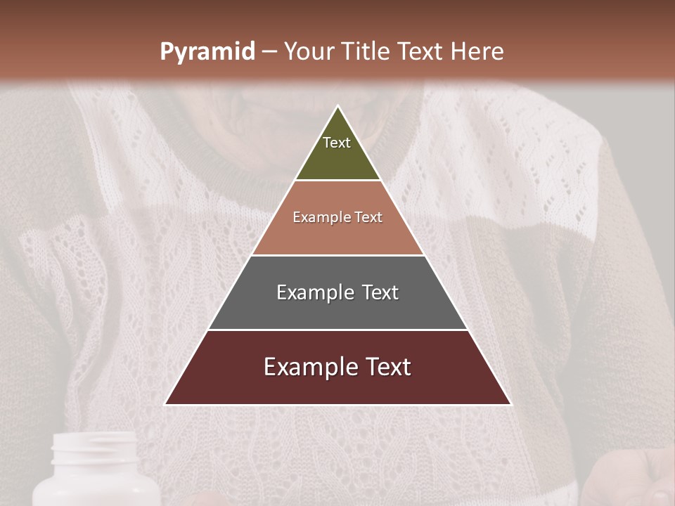 Senior Person Hair PowerPoint Template