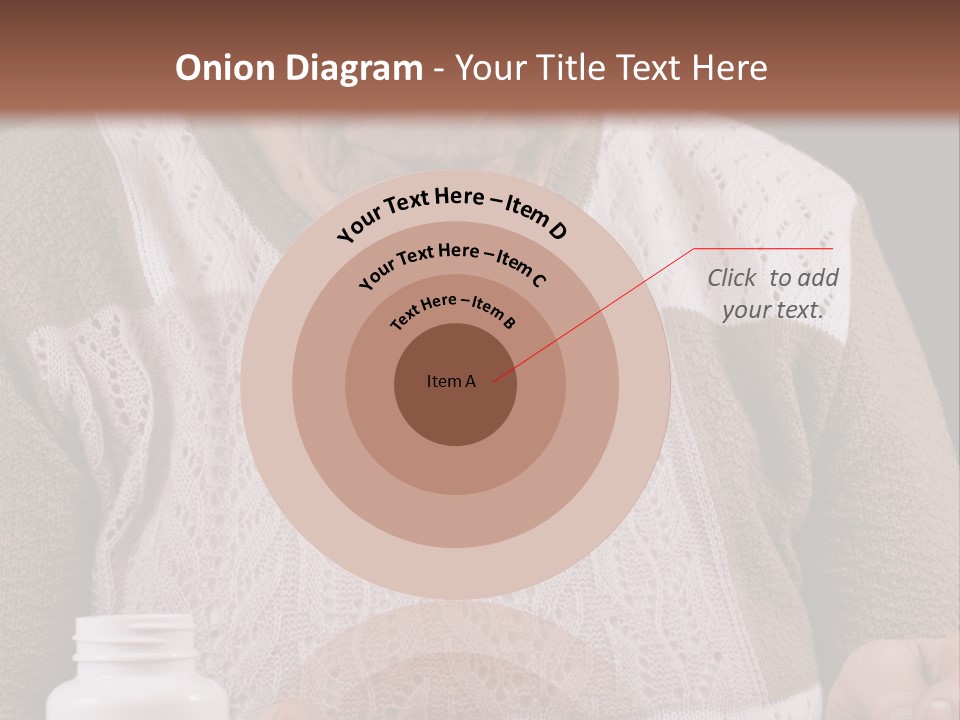 Senior Person Hair PowerPoint Template