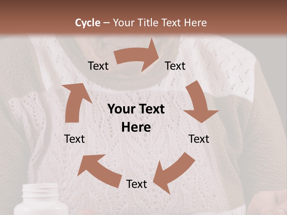 Senior Person Hair PowerPoint Template