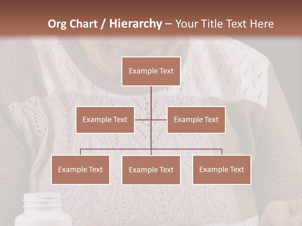 Senior Person Hair PowerPoint Template