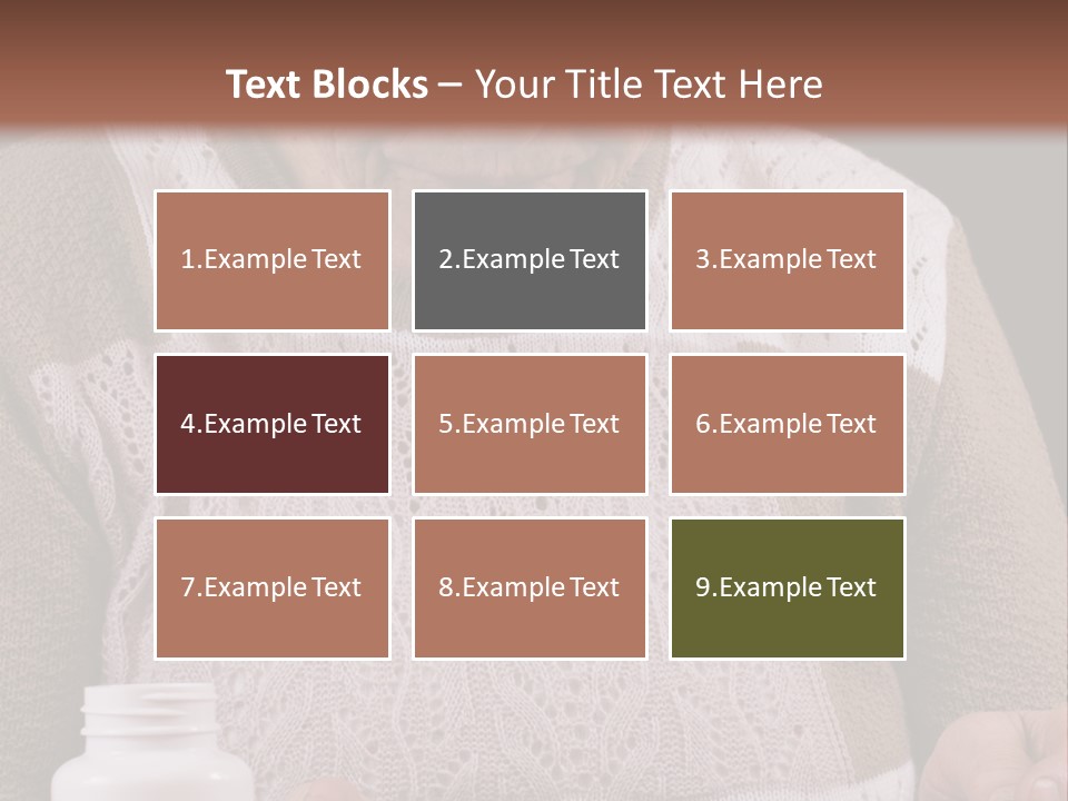 Senior Person Hair PowerPoint Template