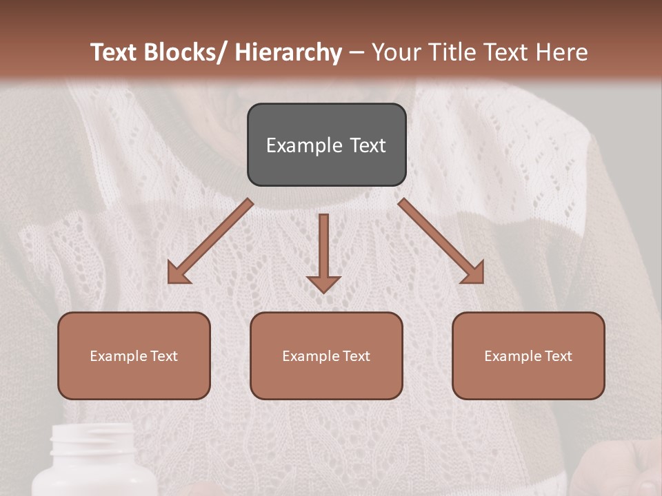 Senior Person Hair PowerPoint Template