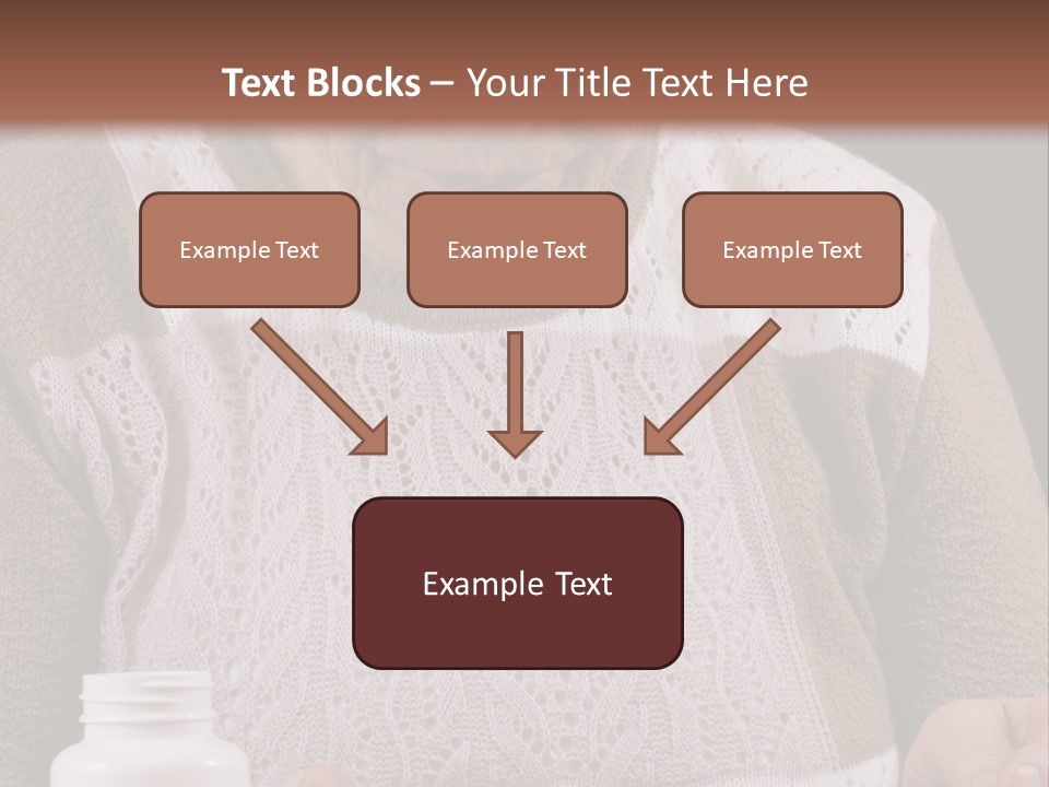 Senior Person Hair PowerPoint Template