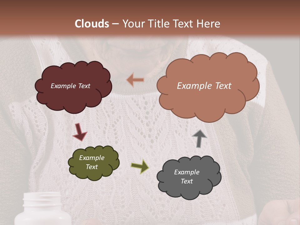 Senior Person Hair PowerPoint Template