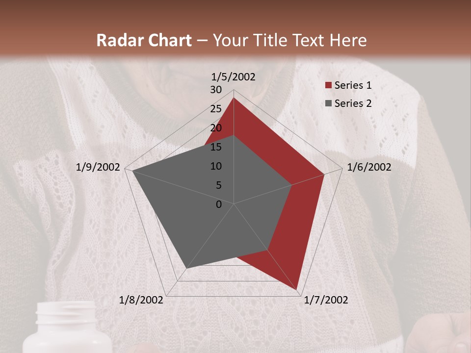 Senior Person Hair PowerPoint Template