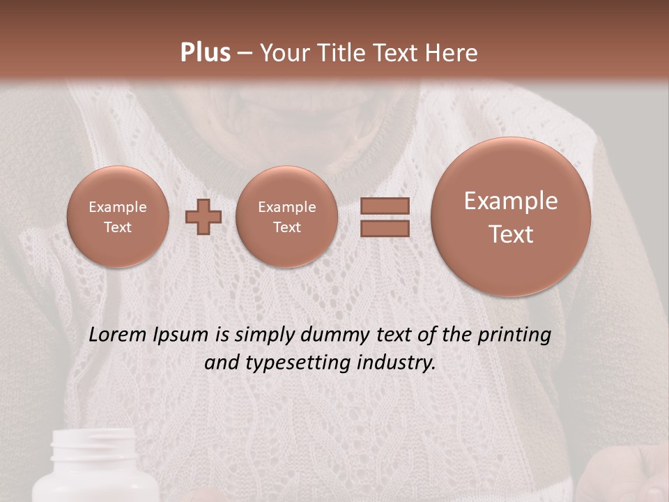 Senior Person Hair PowerPoint Template