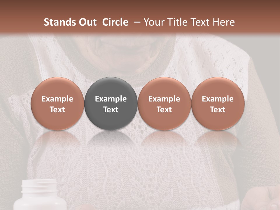 Senior Person Hair PowerPoint Template