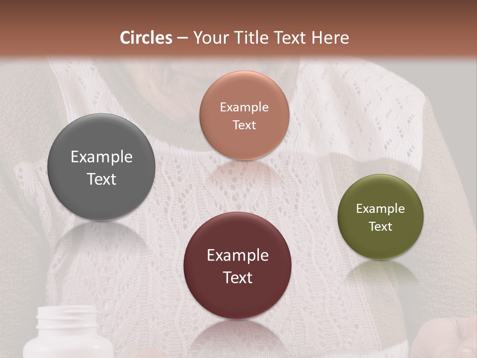Senior Person Hair PowerPoint Template