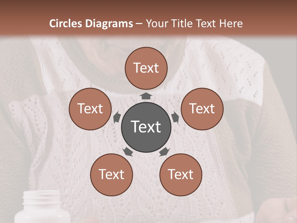 Senior Person Hair PowerPoint Template