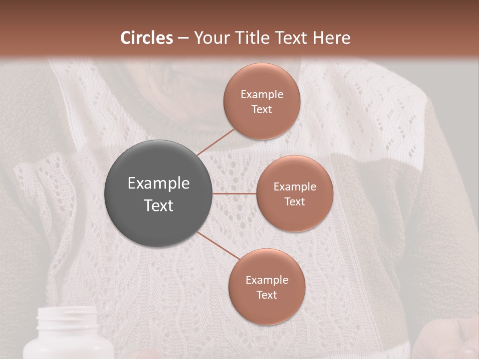 Senior Person Hair PowerPoint Template