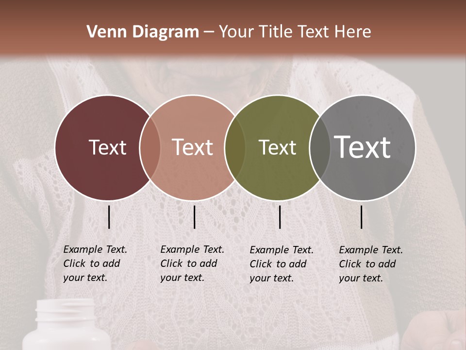 Senior Person Hair PowerPoint Template
