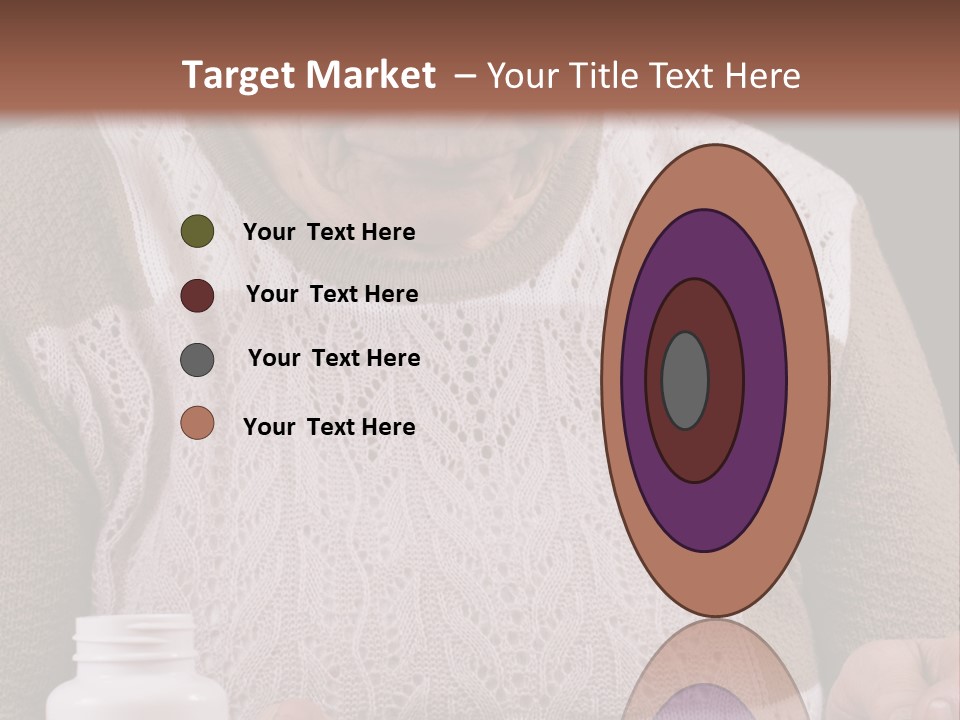 Senior Person Hair PowerPoint Template