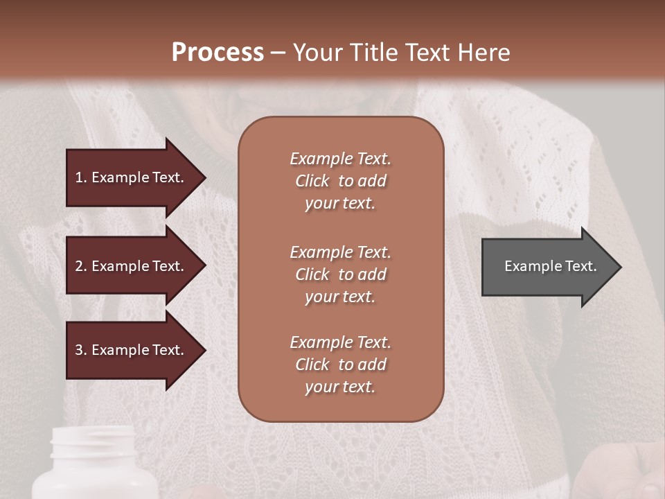 Senior Person Hair PowerPoint Template