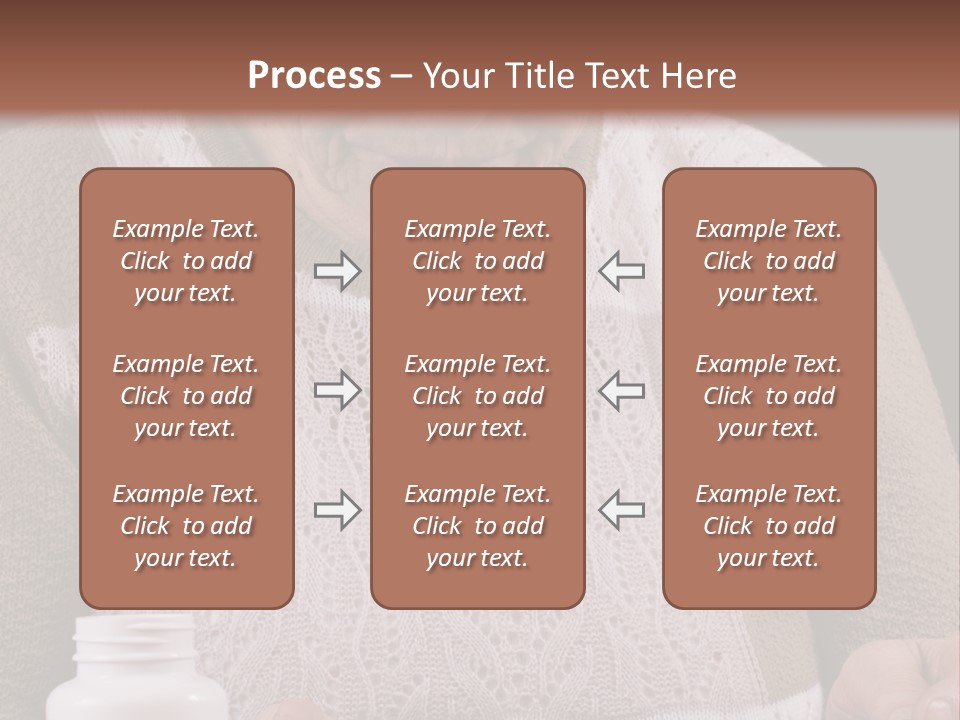 Senior Person Hair PowerPoint Template