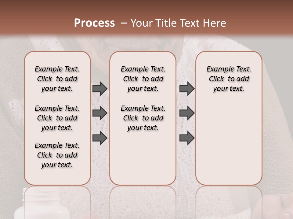 Senior Person Hair PowerPoint Template