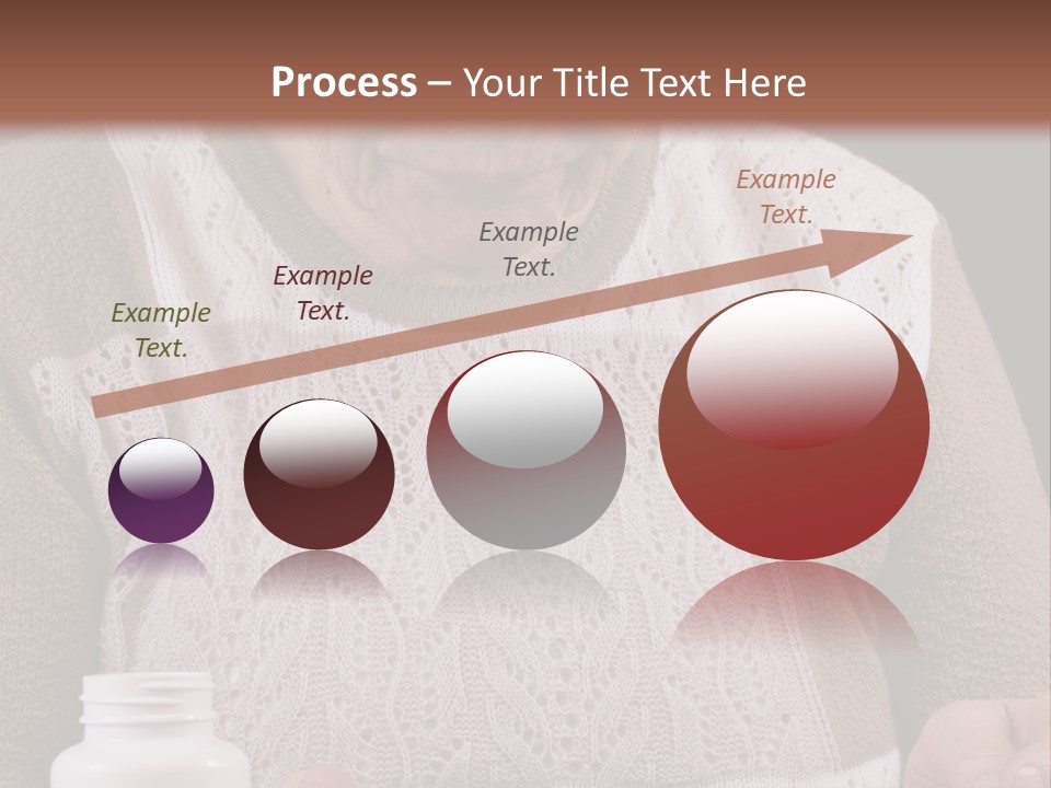 Senior Person Hair PowerPoint Template