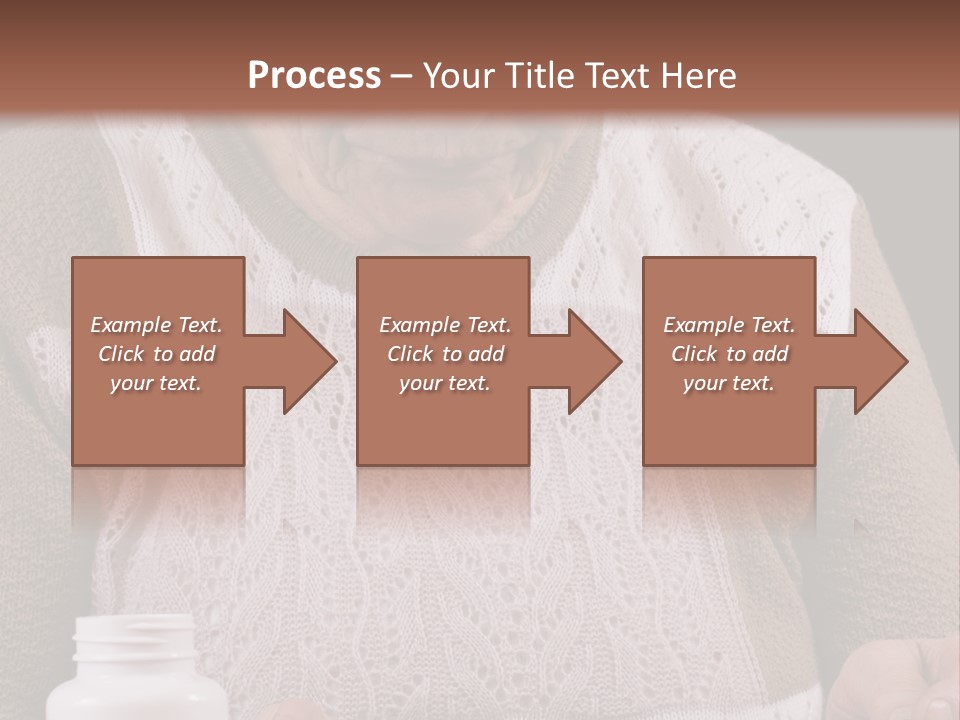 Senior Person Hair PowerPoint Template