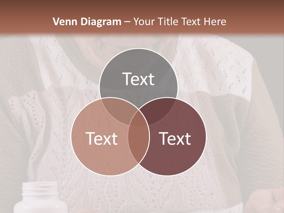 Senior Person Hair PowerPoint Template