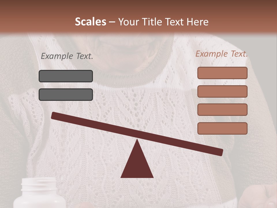 Senior Person Hair PowerPoint Template