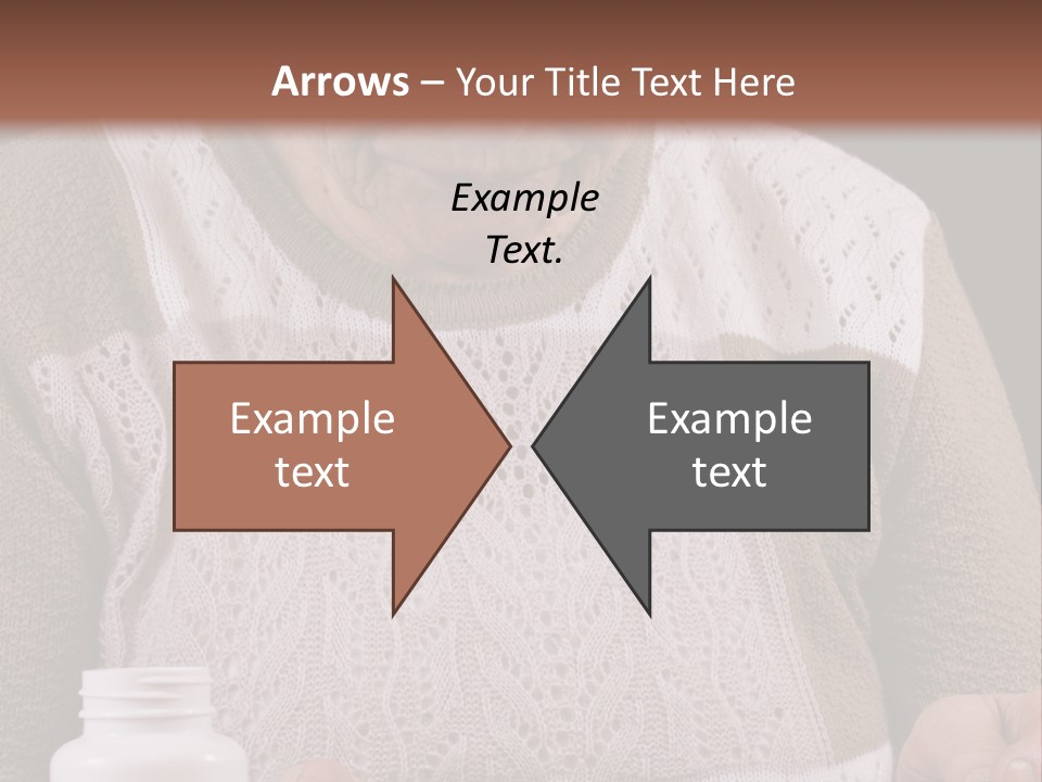 Senior Person Hair PowerPoint Template