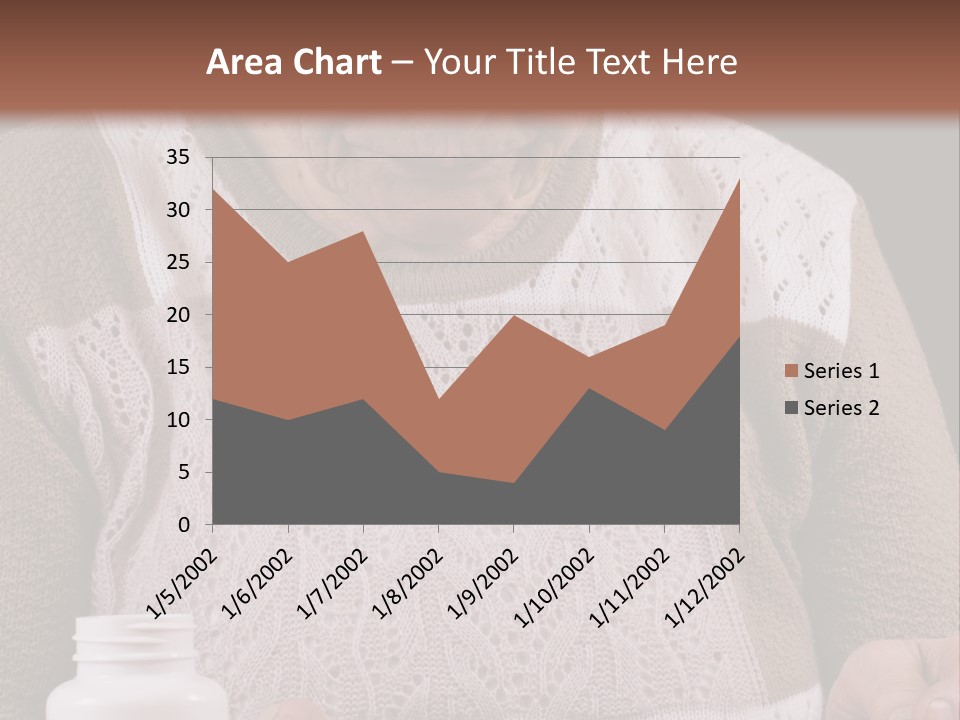 Senior Person Hair PowerPoint Template