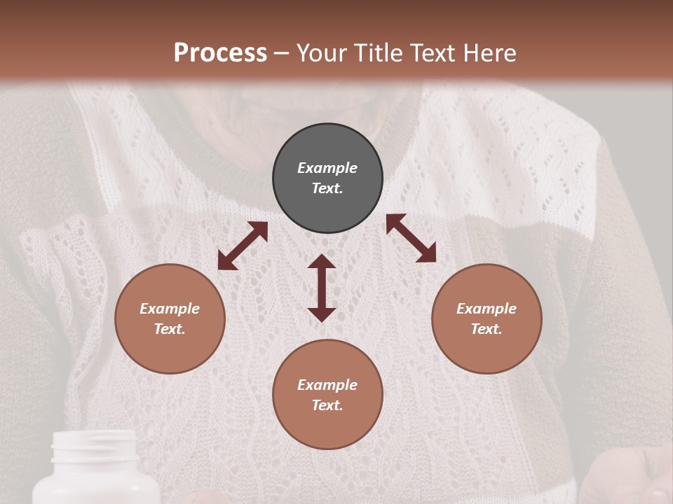 Senior Person Hair PowerPoint Template