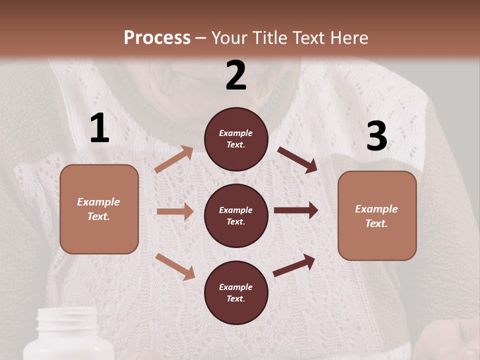 Senior Person Hair PowerPoint Template