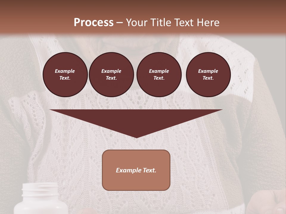 Senior Person Hair PowerPoint Template
