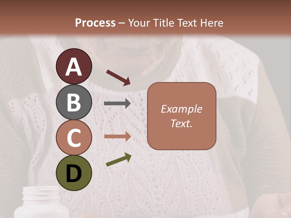 Senior Person Hair PowerPoint Template