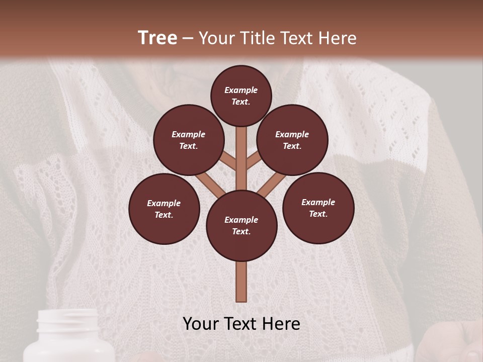 Senior Person Hair PowerPoint Template