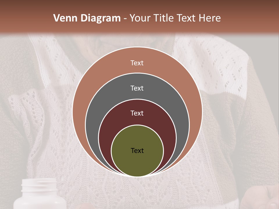Senior Person Hair PowerPoint Template