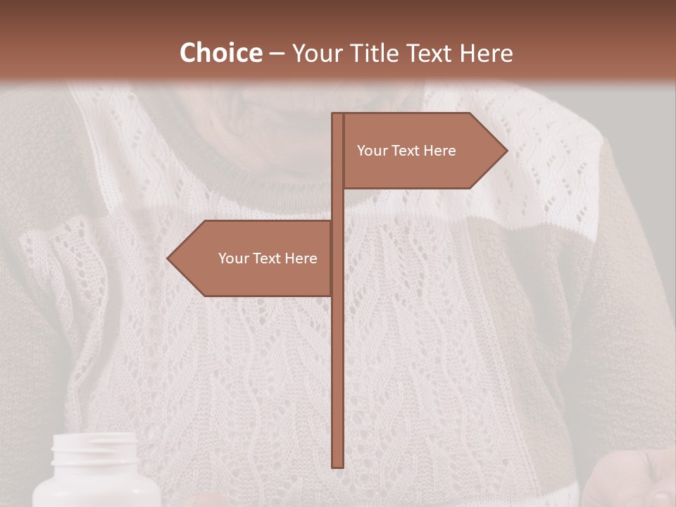 Senior Person Hair PowerPoint Template