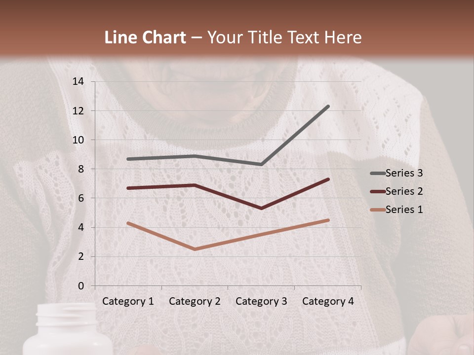 Senior Person Hair PowerPoint Template