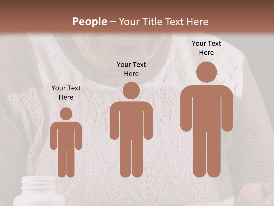 Senior Person Hair PowerPoint Template