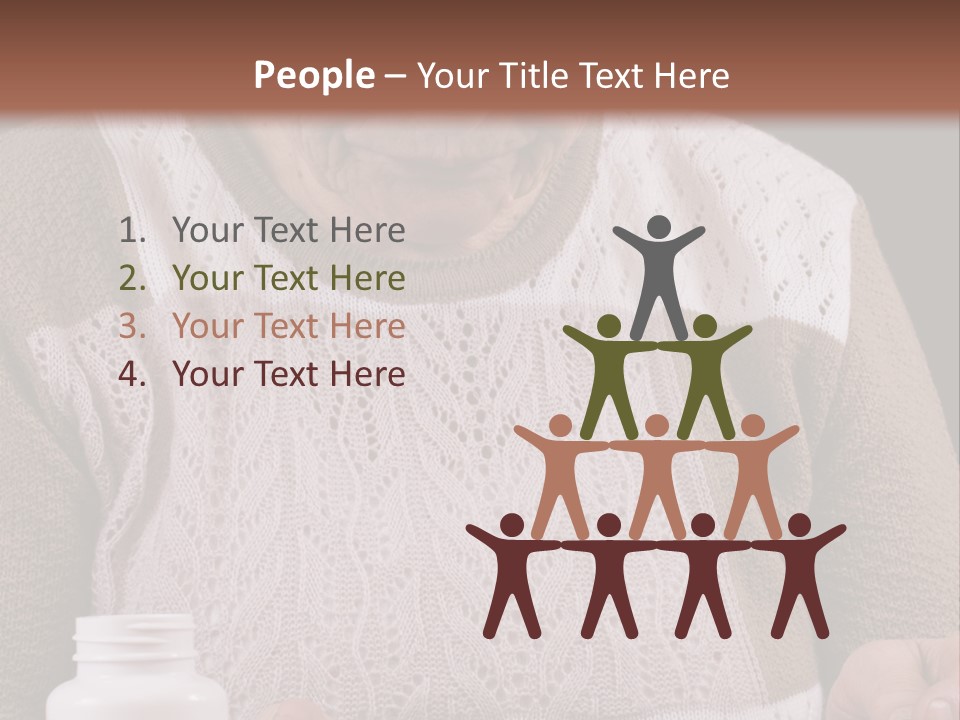 Senior Person Hair PowerPoint Template