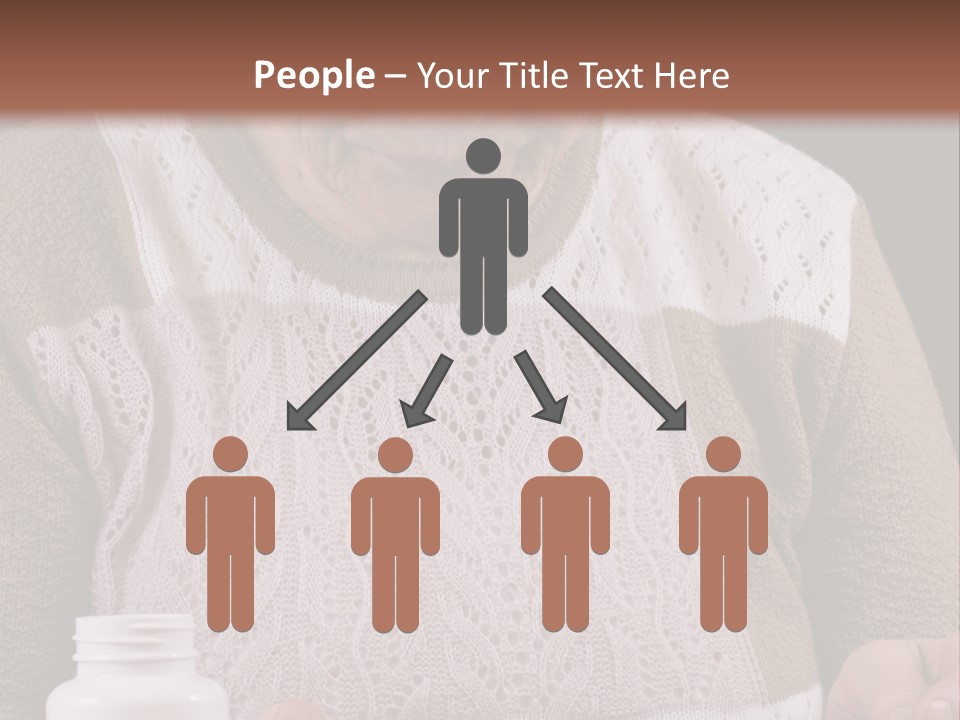 Senior Person Hair PowerPoint Template