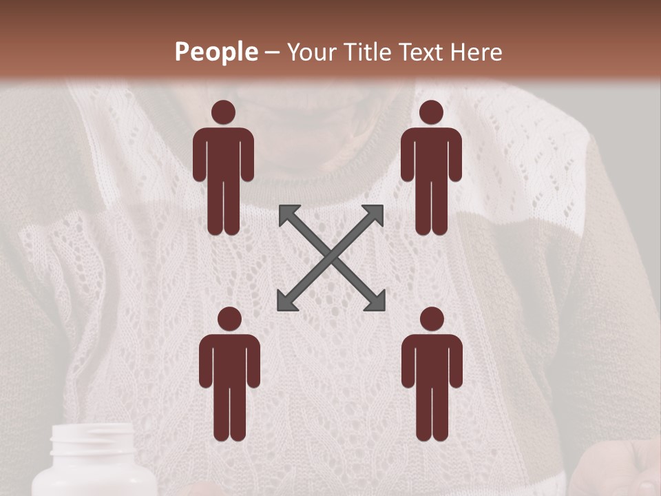 Senior Person Hair PowerPoint Template