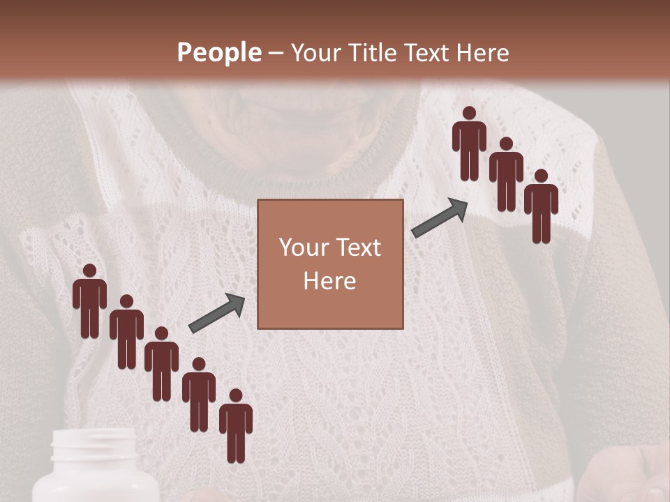 Senior Person Hair PowerPoint Template