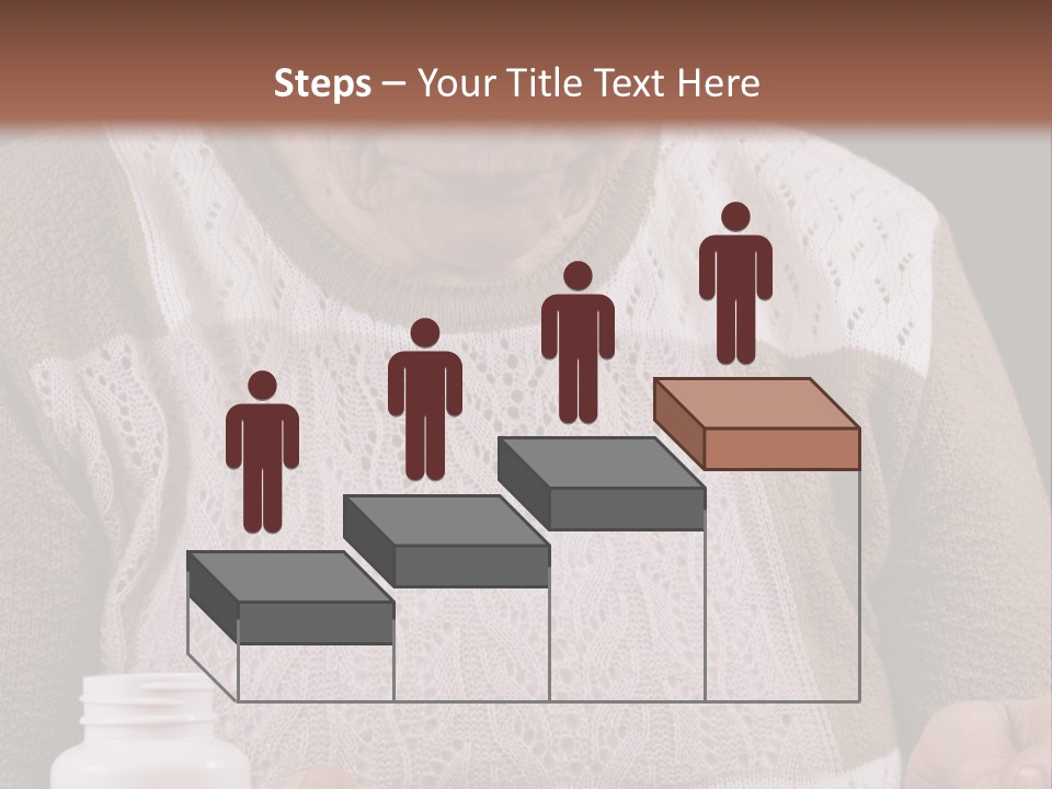 Senior Person Hair PowerPoint Template