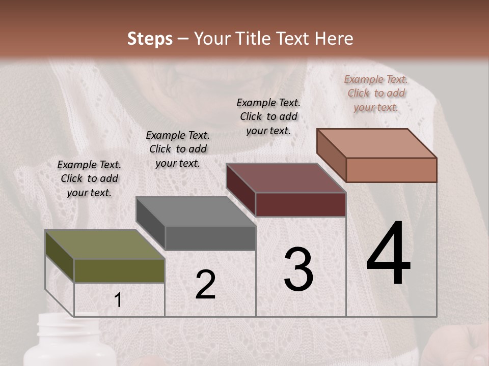 Senior Person Hair PowerPoint Template