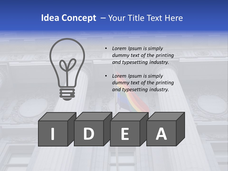 City Structure Lgbt PowerPoint Template