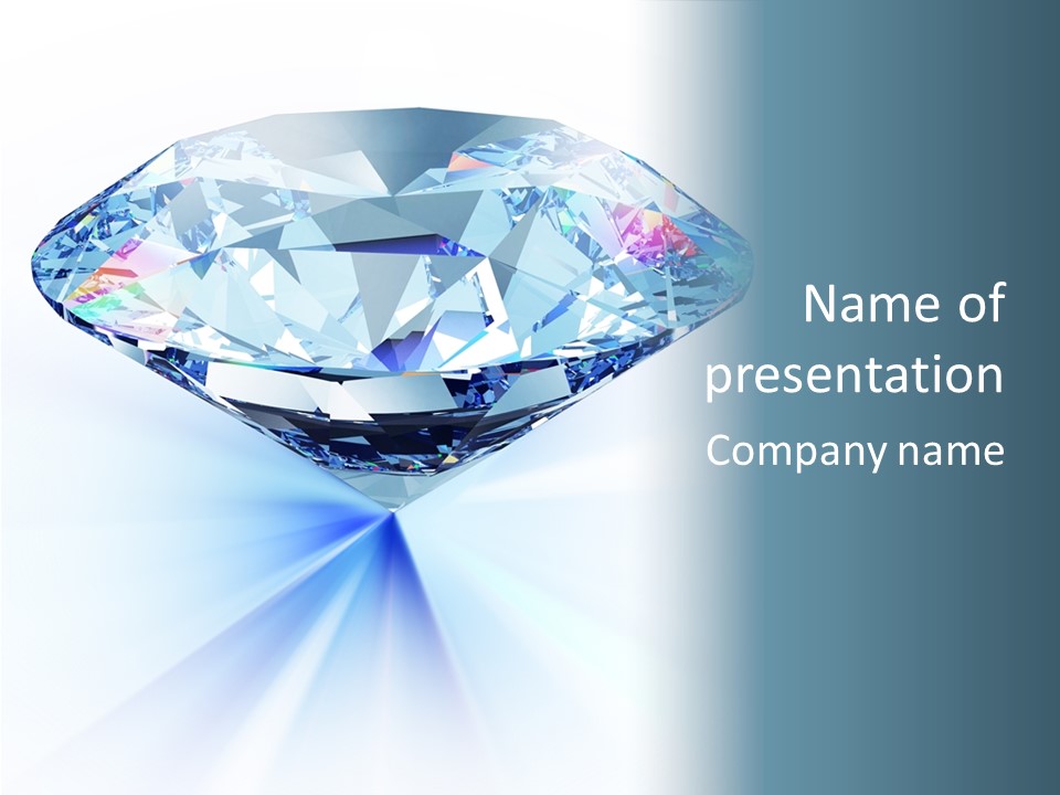 Gemstone Jewel Illuminated PowerPoint Template