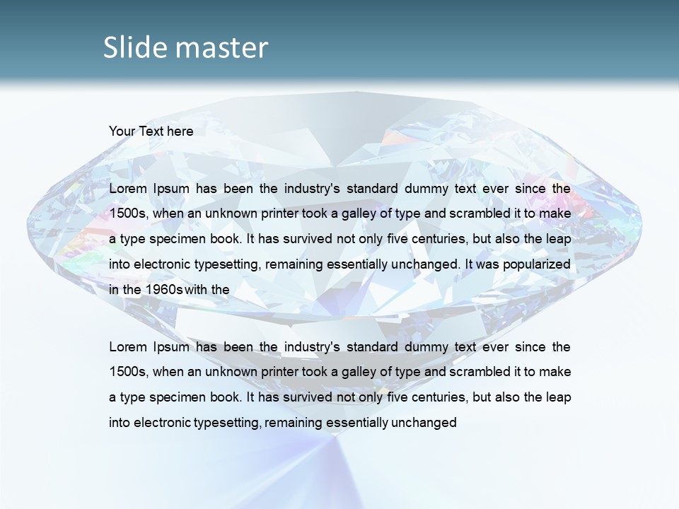 Gemstone Jewel Illuminated PowerPoint Template