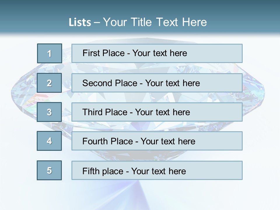 Gemstone Jewel Illuminated PowerPoint Template