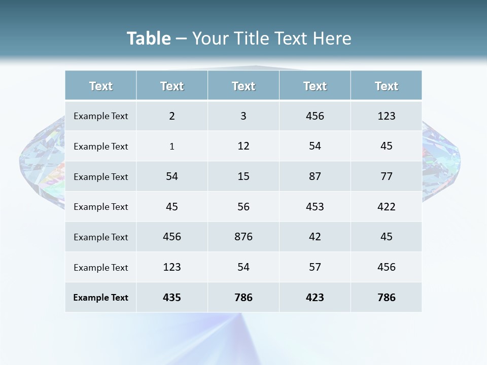 Gemstone Jewel Illuminated PowerPoint Template