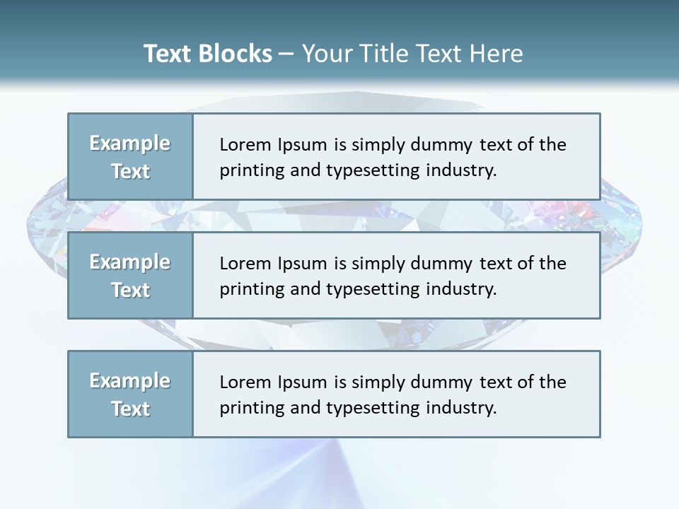 Gemstone Jewel Illuminated PowerPoint Template
