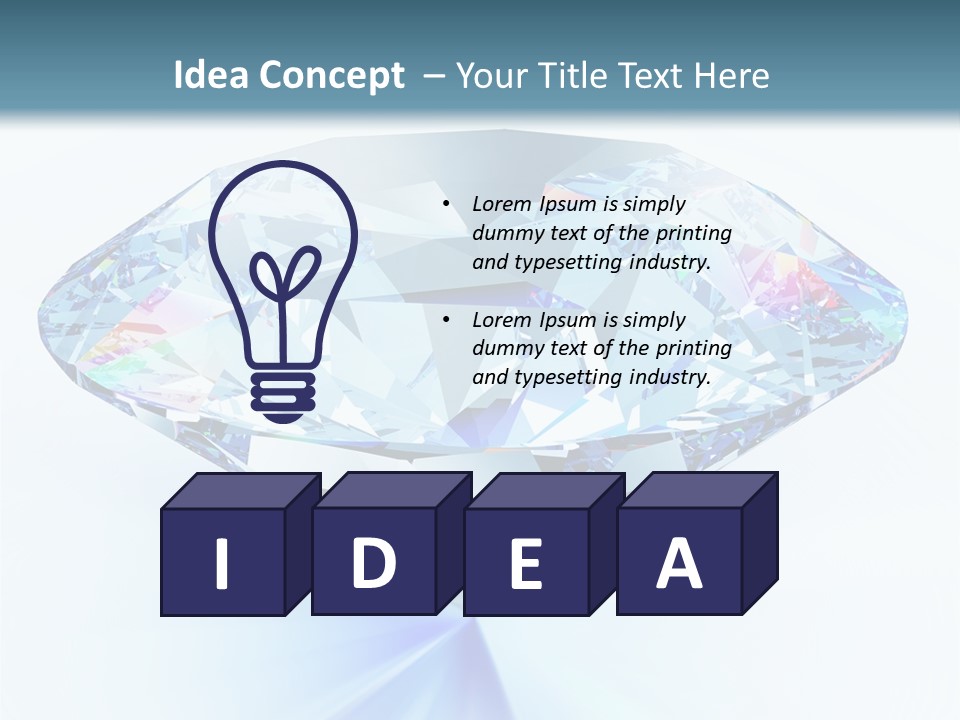 Gemstone Jewel Illuminated PowerPoint Template