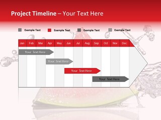 A Slice Of Watermelon With Water Splashing Around It PowerPoint Template